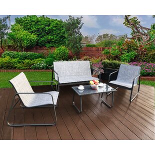 Metal patio best sale conversation sets